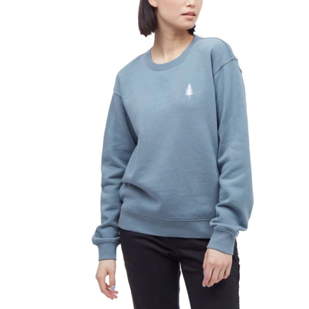Tentree TreeFleece Spruce Crew in Storm Blue